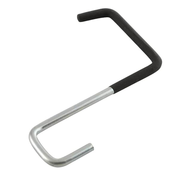 8 in. L Heavy-Duty Black Vinyl-Coated Steel Rafter Hanger Storage Hook 50 lbs.