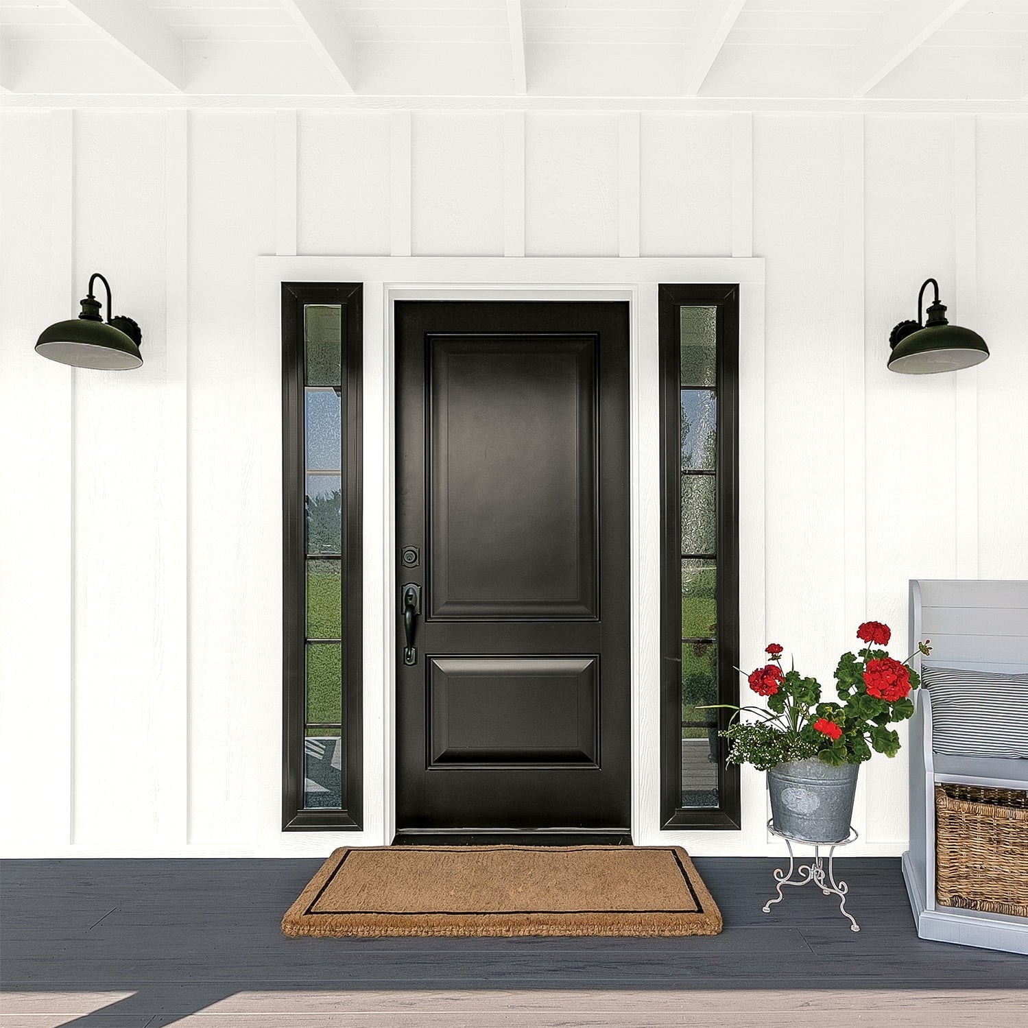 Glidden Fundamentals Exterior Paint Commercial White / White, Flat, 1 Gallon