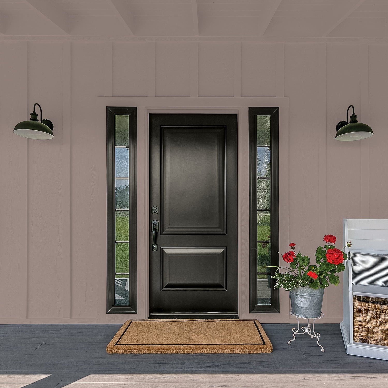 Glidden Fundamentals Exterior Paint Cinnamon Toast / Brown, Flat, 1 Gallon