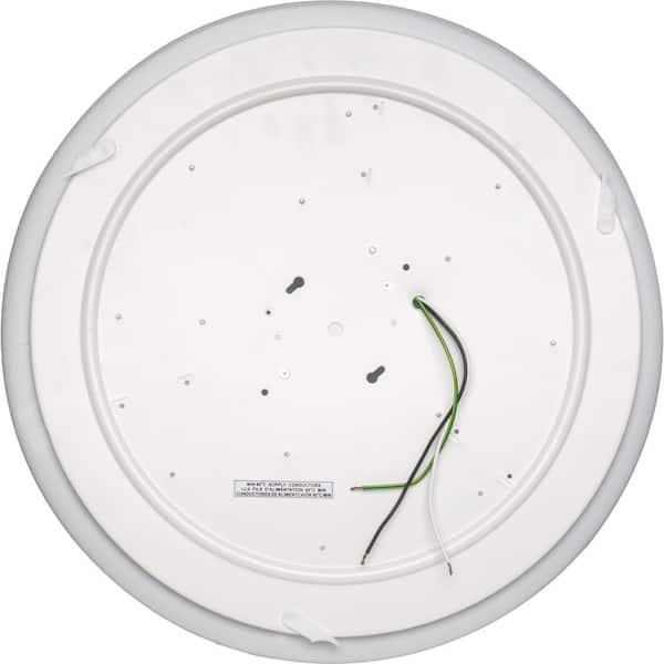 Low Profile Round 20 in. White LED Flush Mount Light Fixture