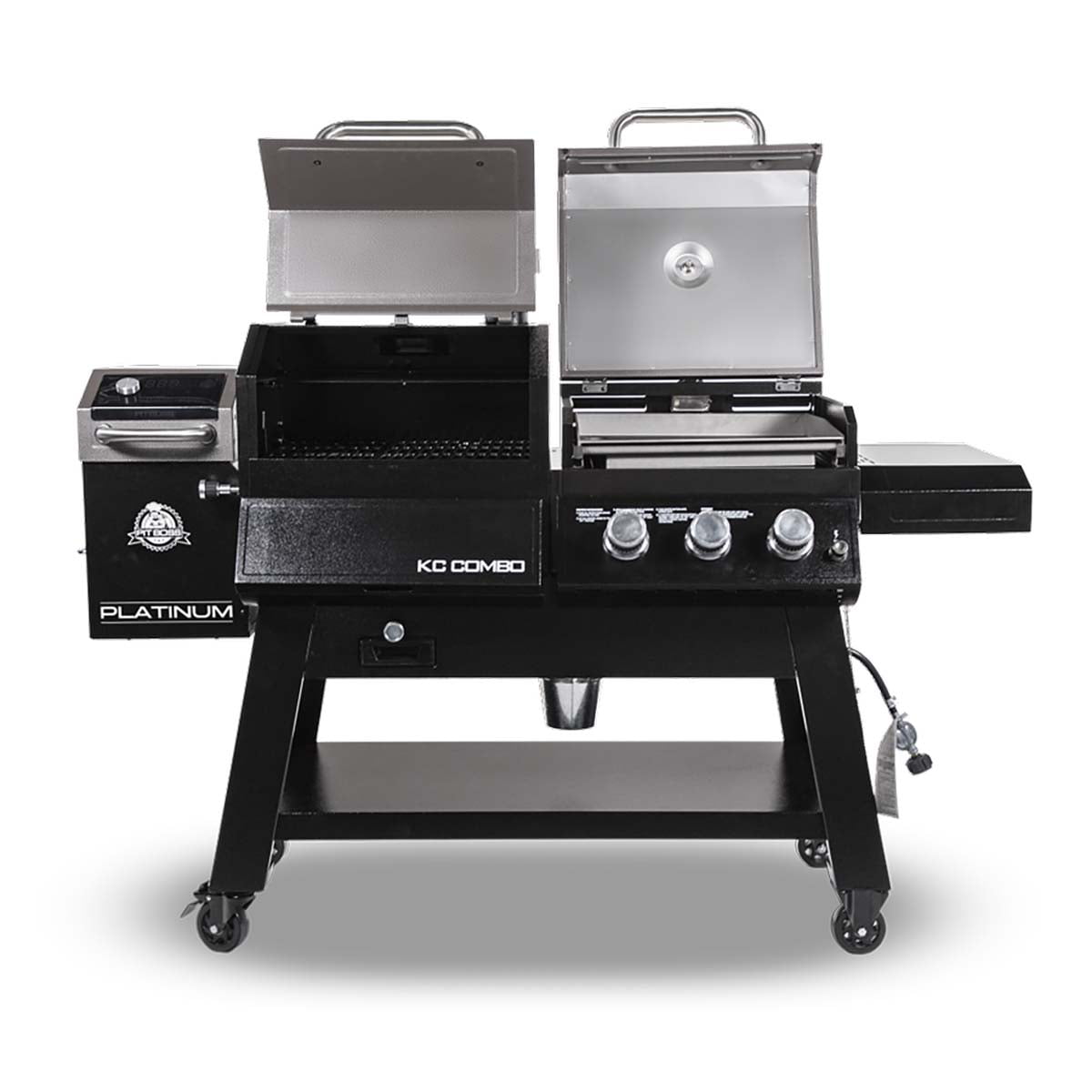 Boss Platinum KC Combo, Wi-Fi? and Bluetooth? Wood Pellet and Gas Grill
