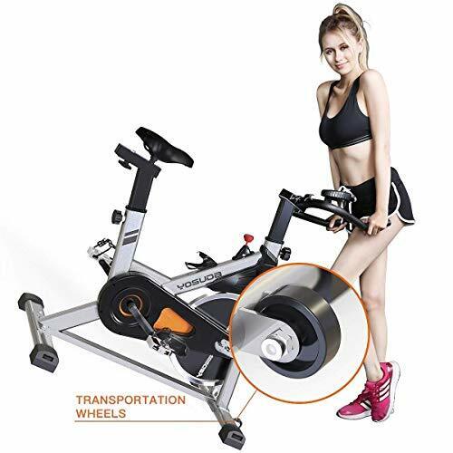 Indoor Stationary Cycling Bike Home Workout Exercise Cycle 270lbs Capacity Gray