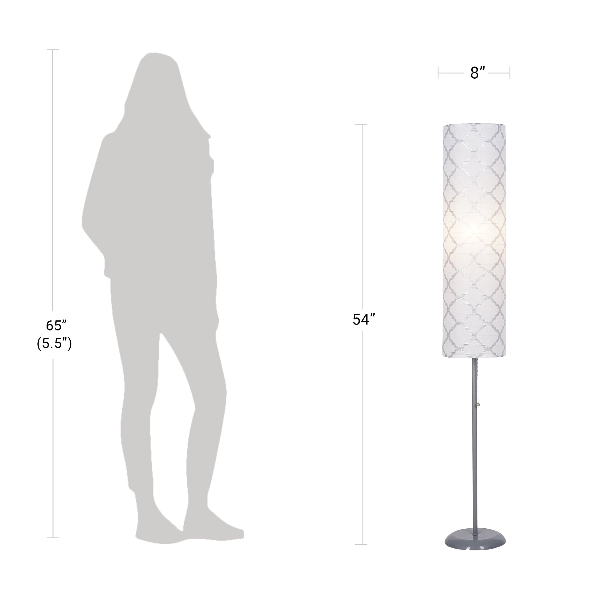 MS METALLIC FLR LAMP