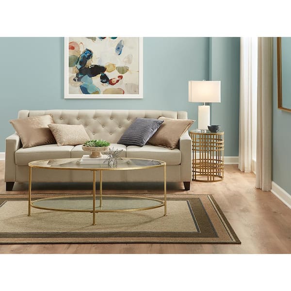 Jasper Gray 7 ft. x 10 ft. Border Indoor/Outdoor Area Rug