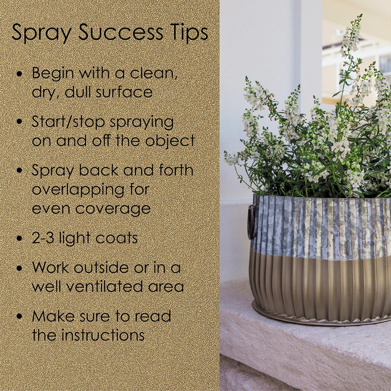 Krylon K02770007 Krylon Fusion All-In-One Metallic Gold Metallic 12 oz Spray Paint, Multi-Surface, (1 Piece, 1 Pack)