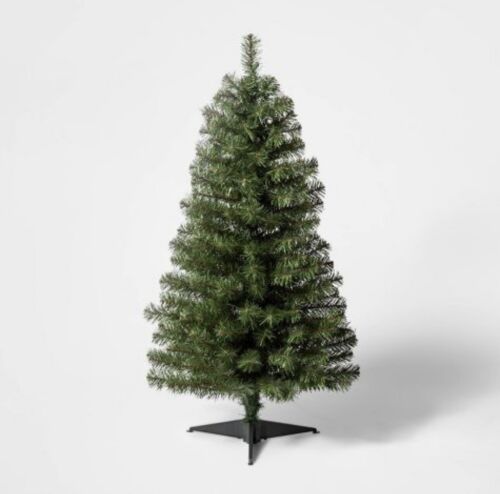 3' Pre-Lit Alberta Spruce Mini Artificial Christmas Tree Clear Lights