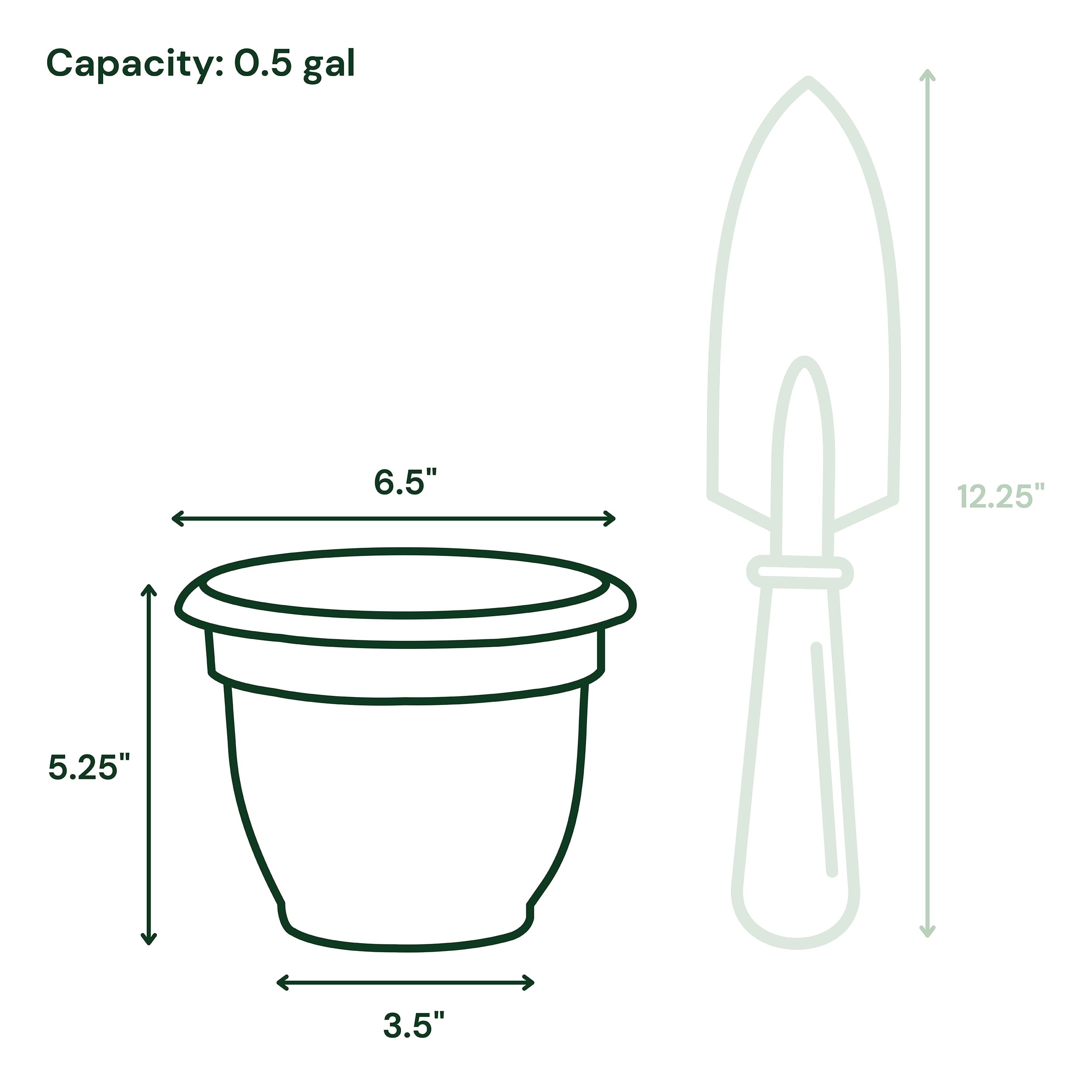 Bloem 6-in Ariana Plastic Round Planter 3-Pack with Self-Watering Inserts - Burnt Red