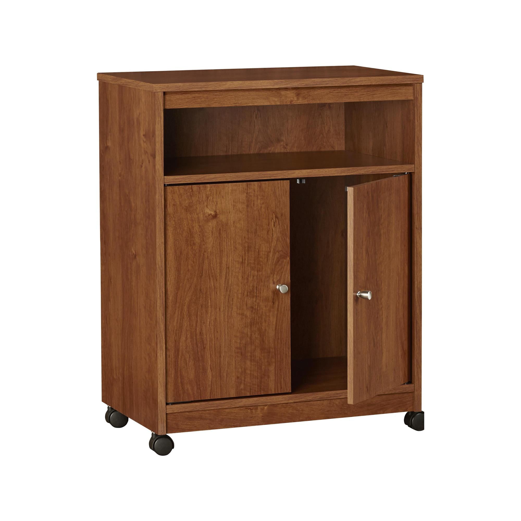 Ameriwood Home Landry Microwave Cart, Bank Alder