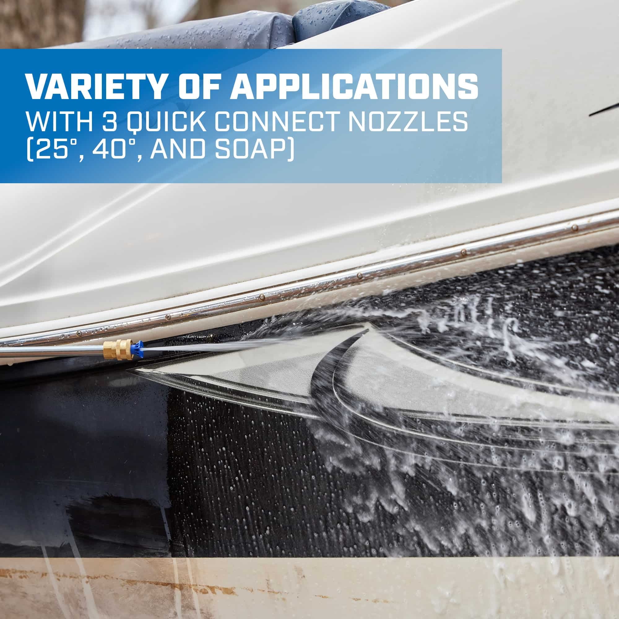 HART 2500PSI 2.5 GPM 212cc Cold Water Gas Pressure Washer