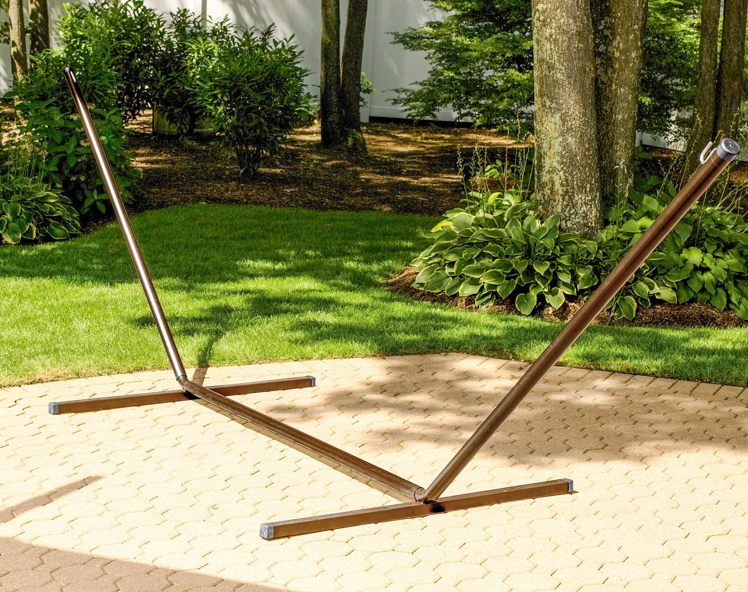 Bliss Hammocks 15-ft Hammock Stand with Hanging Hooks - Bronze