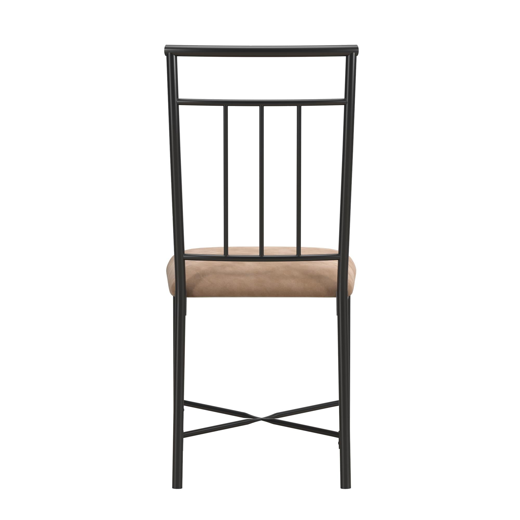 Mainstays Louise Traditional 5-Piece Wood & Metal Dining Set, Deep Walnut