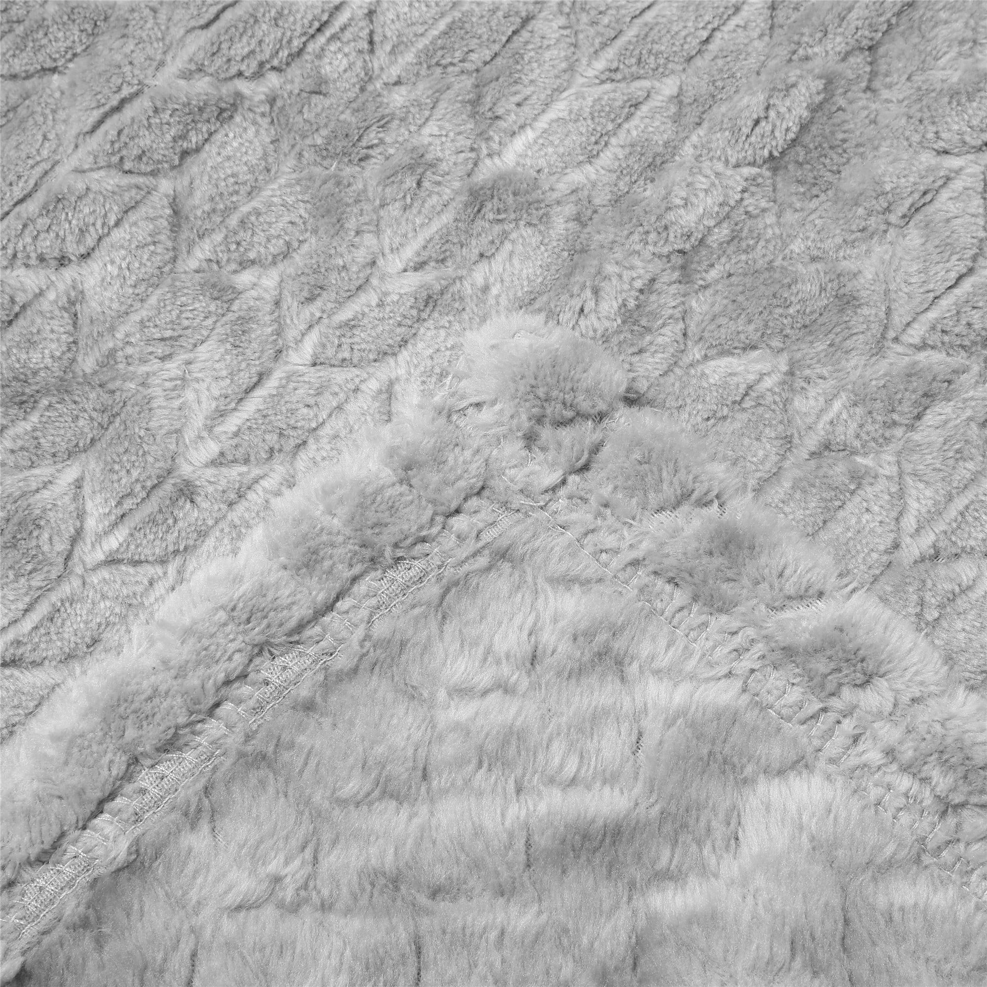 Better Homes & Gardens Grey Velvet Plush Throw, 50