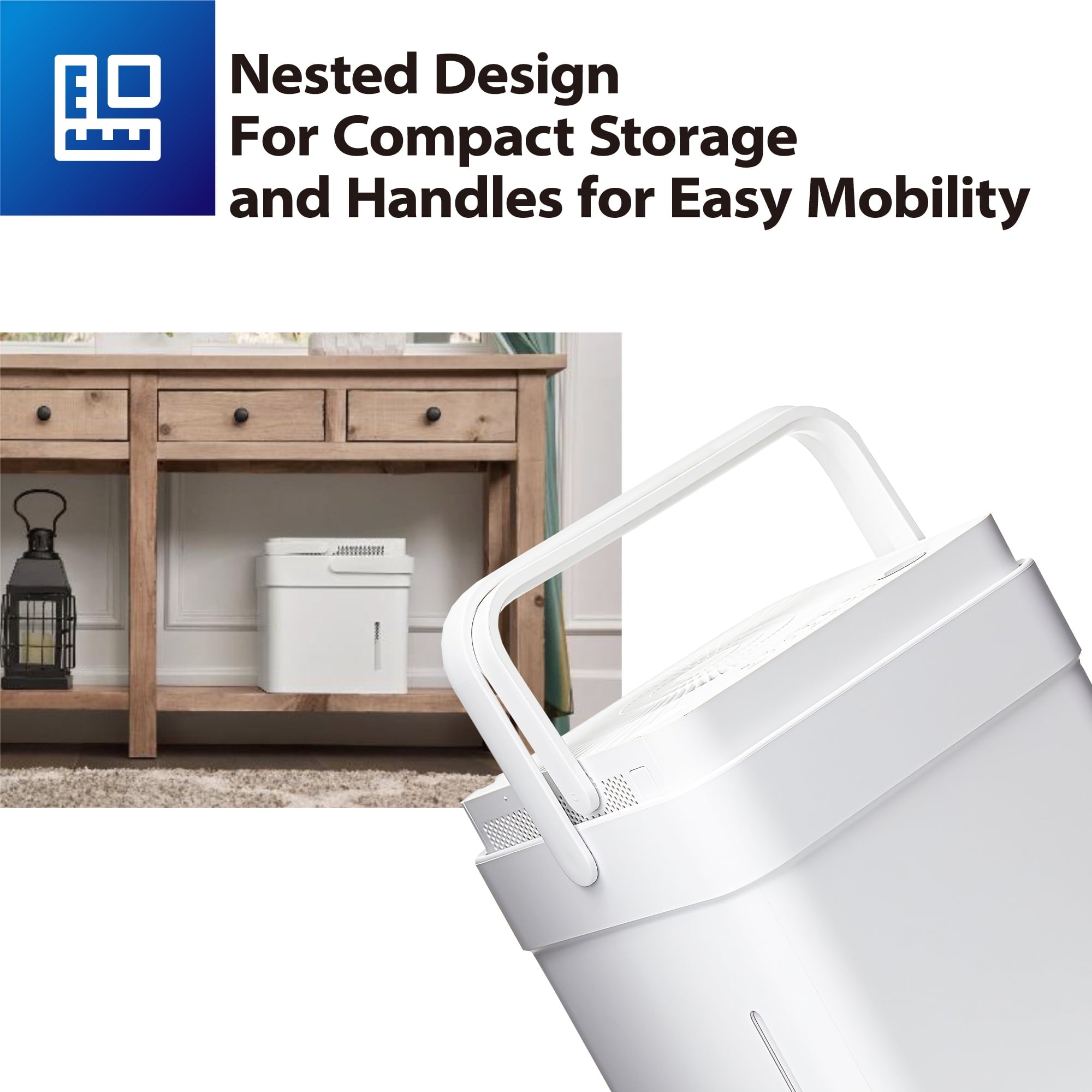 Midea Cube 20-Pint Smart WiFi Dehumidifier, Coverage up to 2,000 sq. ft.