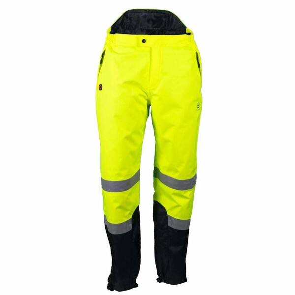 High Visibility Heated Waterproof Pants with 7.4-Volt Rechargeable Lithium-Ion Battery Included