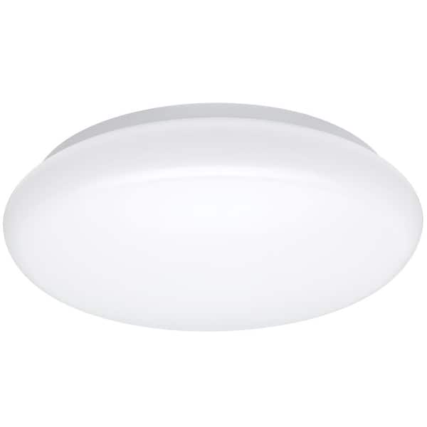 12 in. Round LED Flush Mount Ceiling Light 1000 Lumens Closet Bathroom Lighting Hallway 120-277 Volt 4000K Bright White