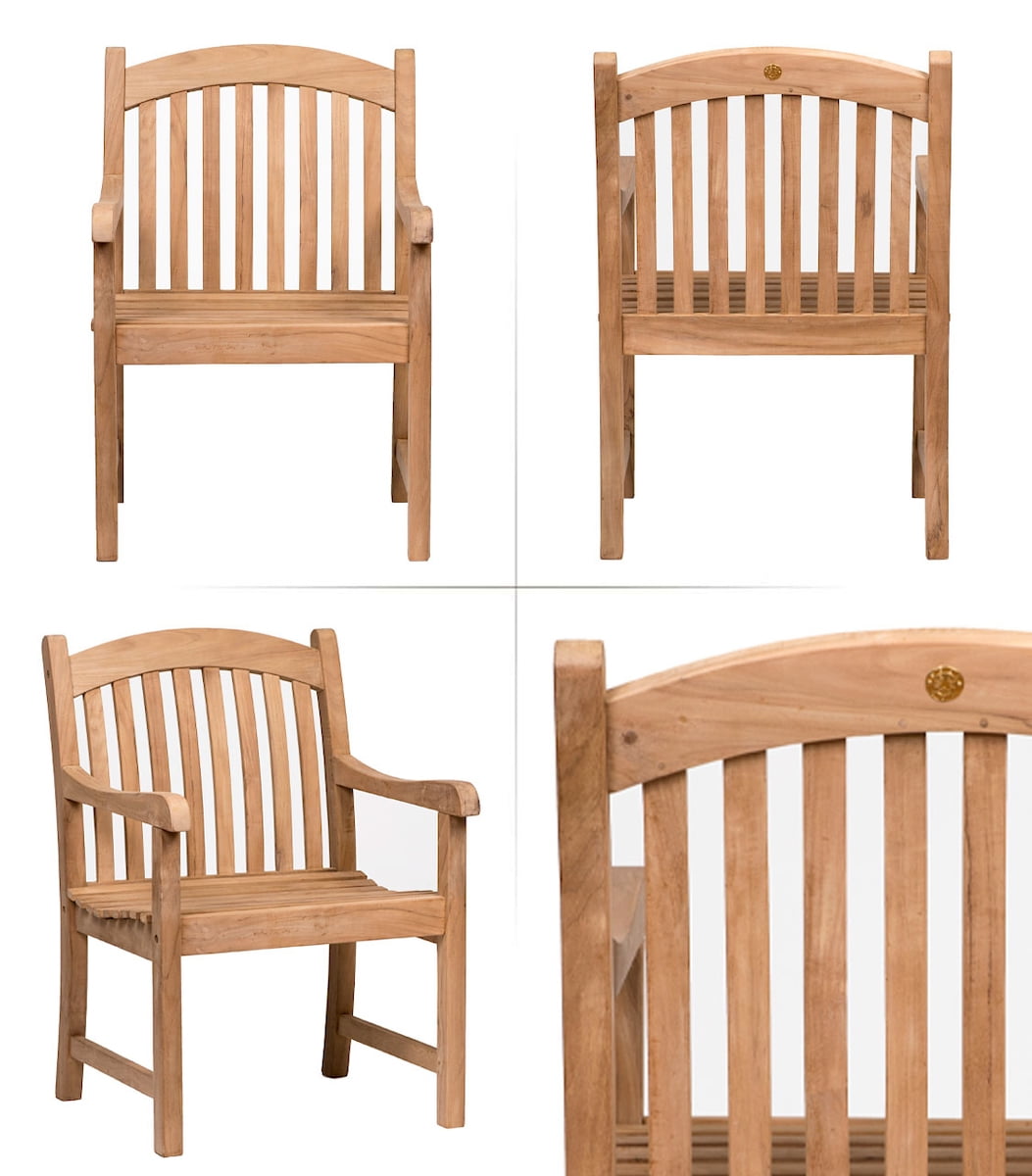 Amazonia Oceanfront 9-Piece Teak Wood 100% FSC Patio Dining Set