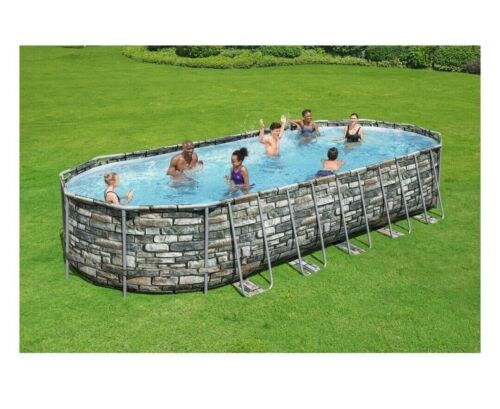 Coleman 26' x 12' x 52" Power Steel Oval Above Ground Pool Set w/ WiFi Pump NEW