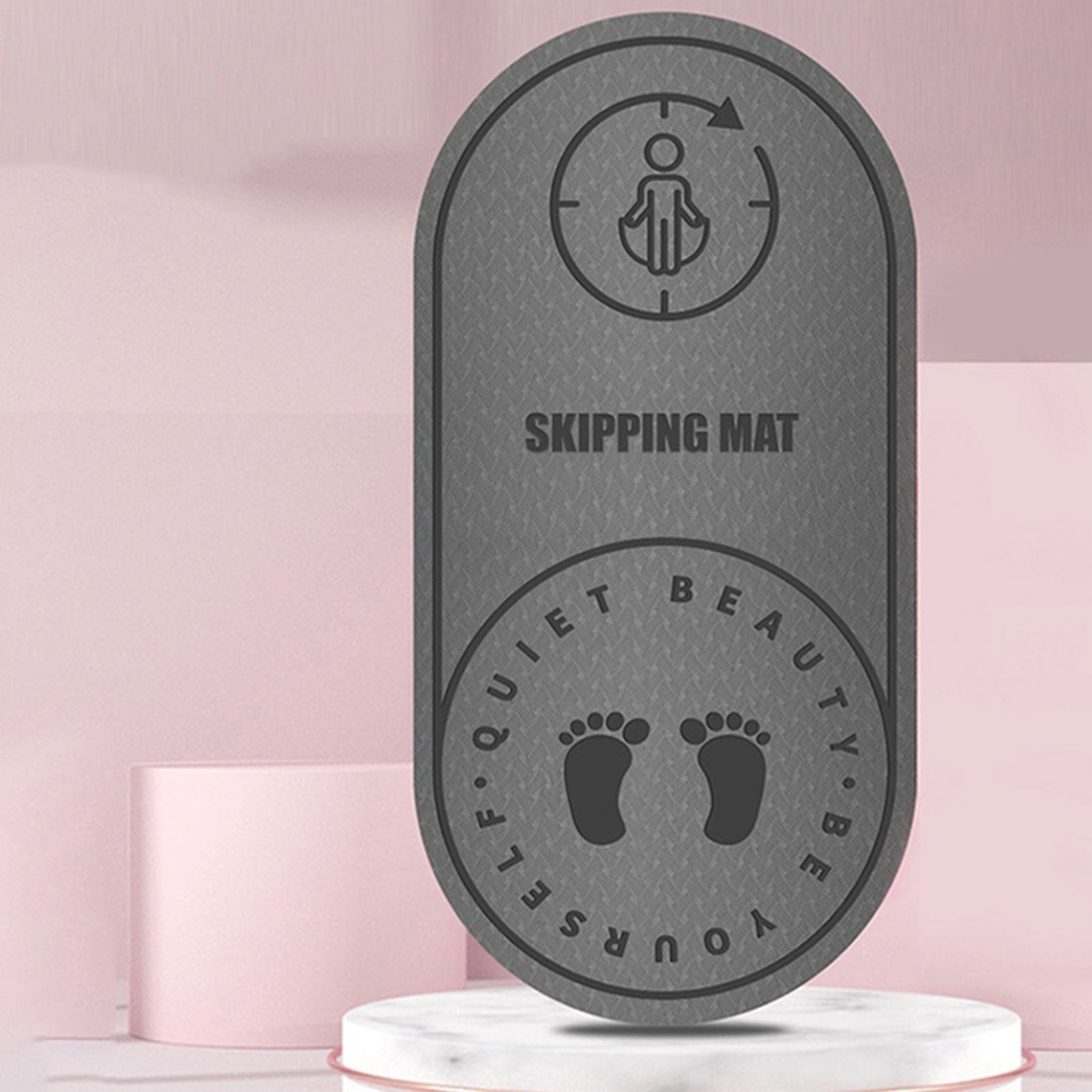 Kotyreds Jump Rope Mat - Durable Jumping Rope Mat with Non-Slip Texture High Density