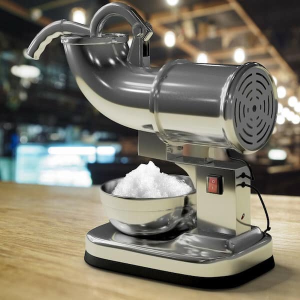 440lbs Silver Electric Ice Shaver Machine Snow Cone Maker Crusher Shaving Cold Drink