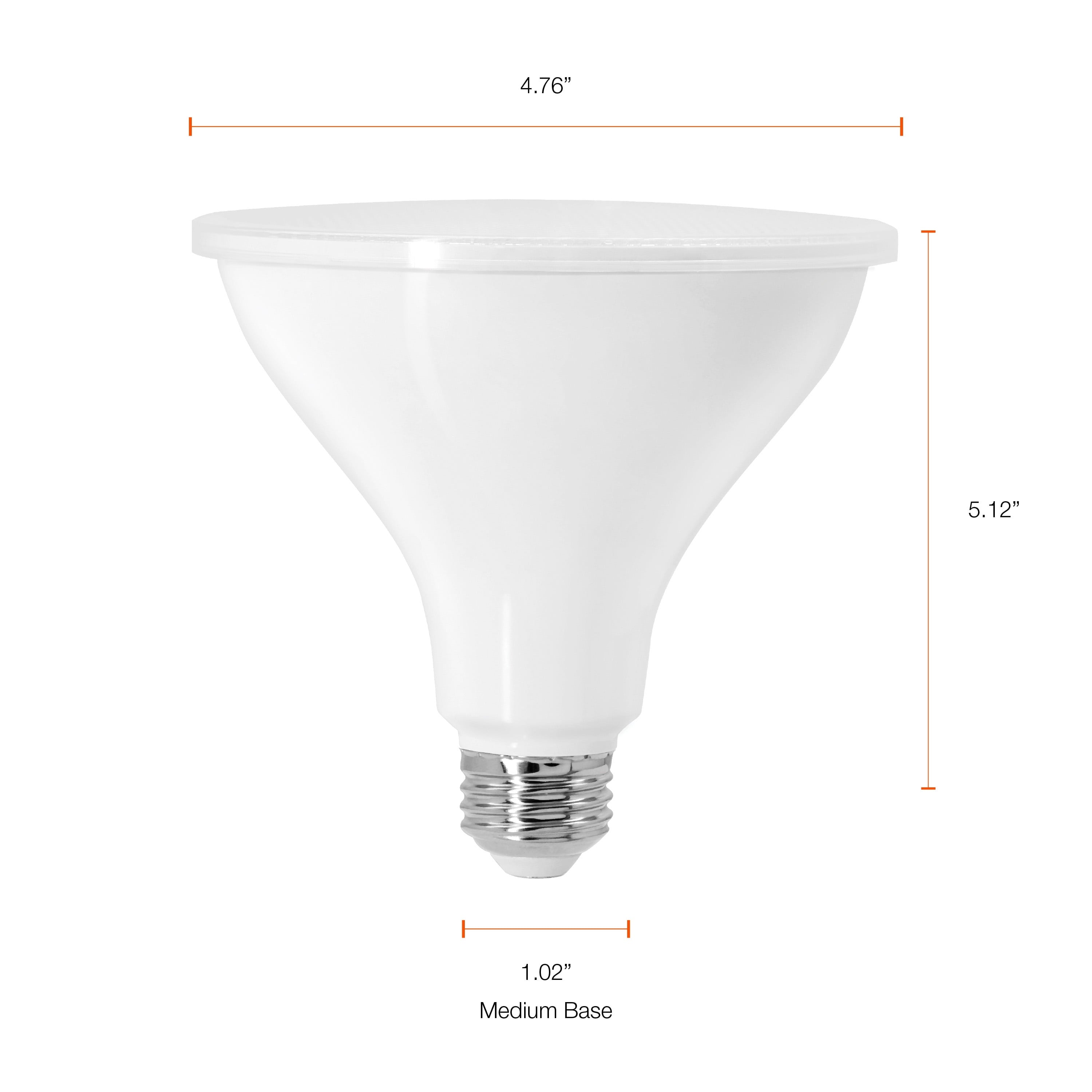 SYLVANIA PAR38 Night Chaser LED Light Bulb 250W, 40* Beam Spread, Dim, Neutral White, 13 yr