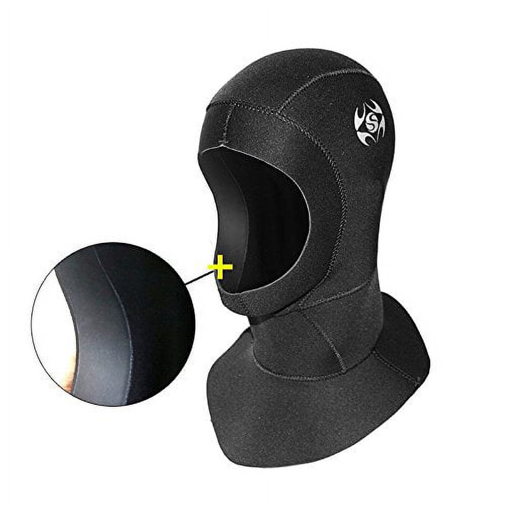 Wetsuit Hood 3mm Thermal Neoprene Diving Hood Hat with Flow Vent for Women Men