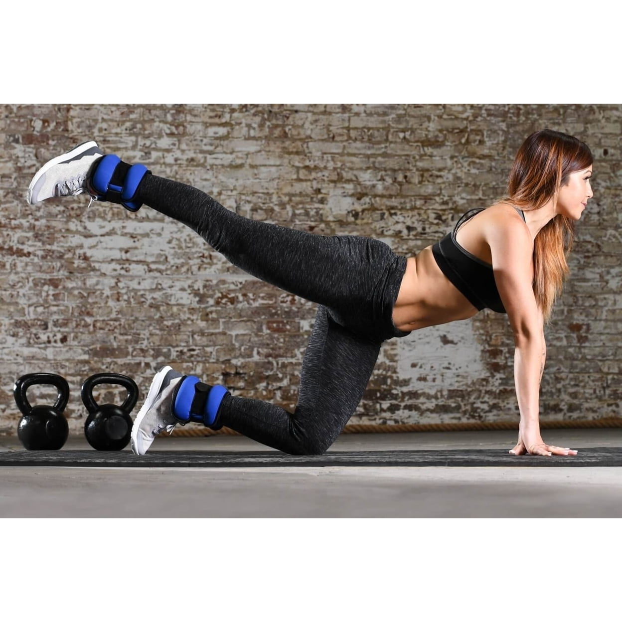 ProsourceFit Ankle Weights 3 lb, Set of 2, Blue