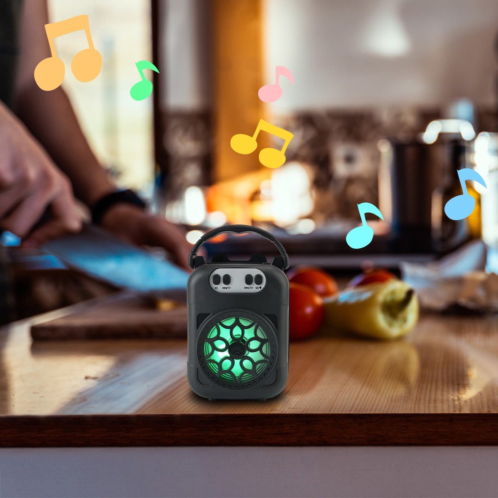 RKZDSR Indoor And Outdoor Portable Speakers, Subwoofers, Wireless Speakers, Wired Card Pluggable Portable Speakers