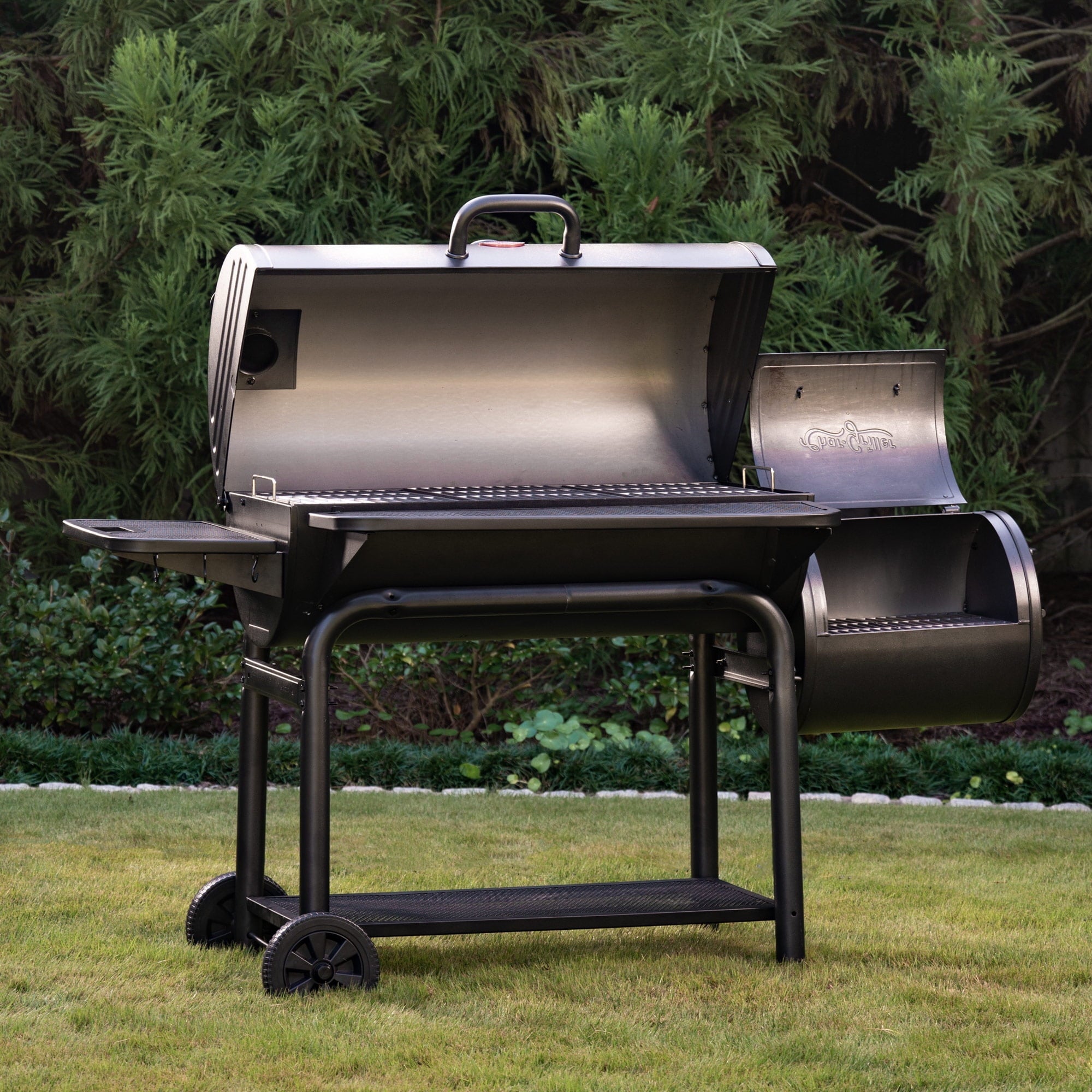 Char-Griller Smokin’ Outlaw Charcoal Grill and Offset Smoker