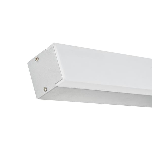 Procyon 36 in. Silver ETL Certified Integrated LED Vanity and Bathroom Lighting Fixture AC LED ADA Compliant IP44