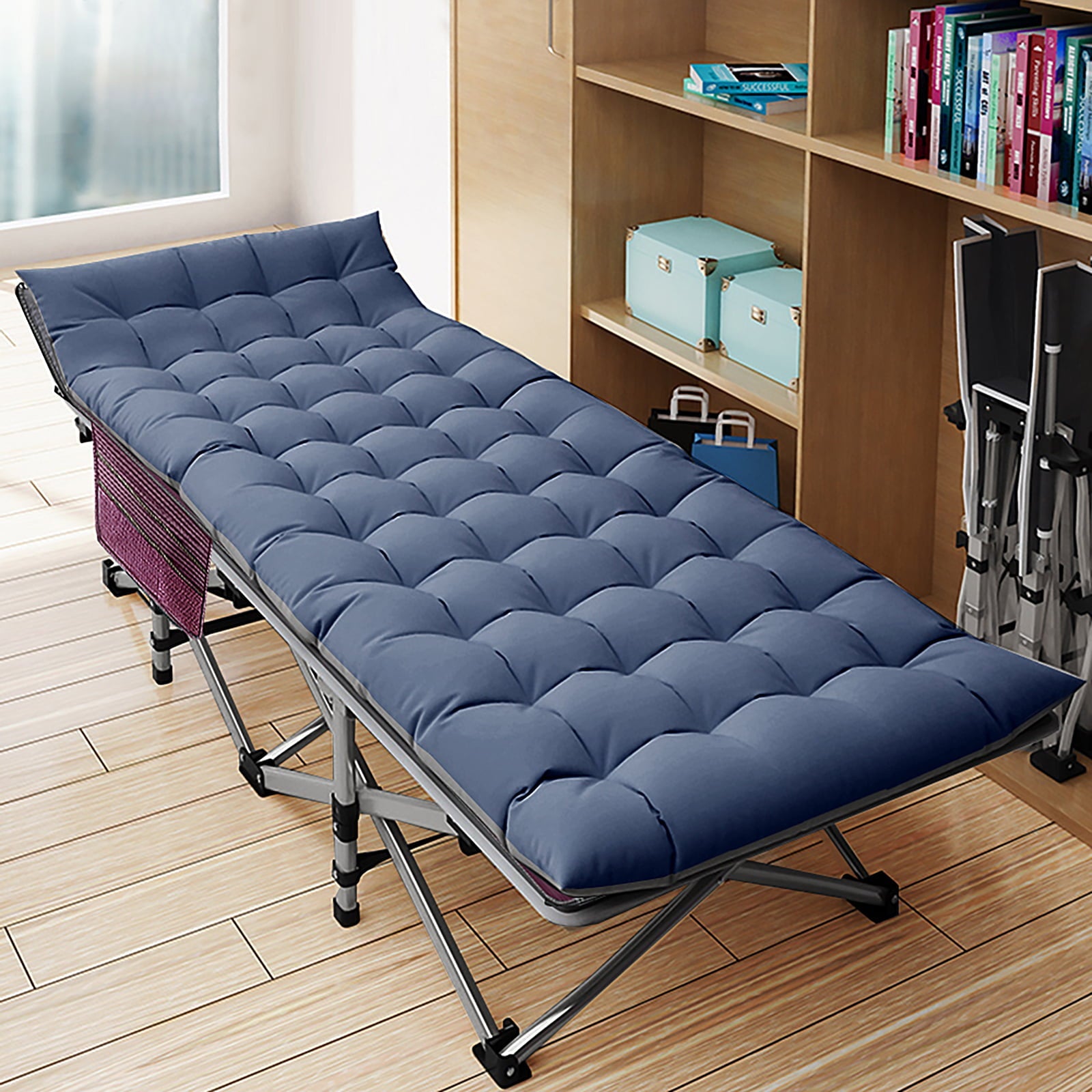 FICISOG Folding Camping Cots for Adults 900lbs Layer Oxford Sleeping Cots with Carry Bag & Mattress