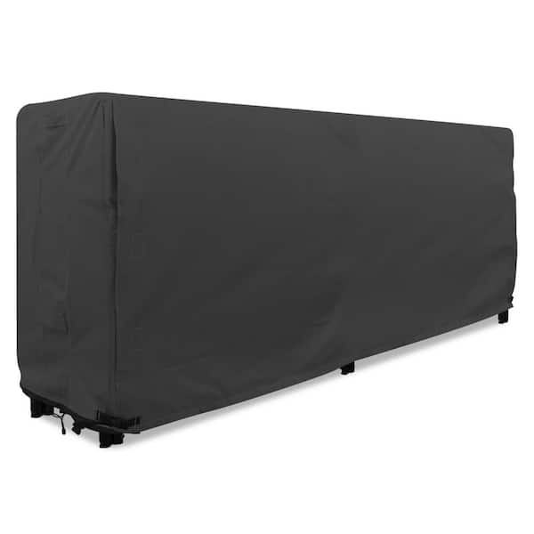 Panther Series 8 ft. Black Log Rack Heavy-Duty Protector Cover