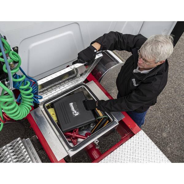 24 in. Diamond Tread Aluminum In-Frame Top Mount Truck Tool Box