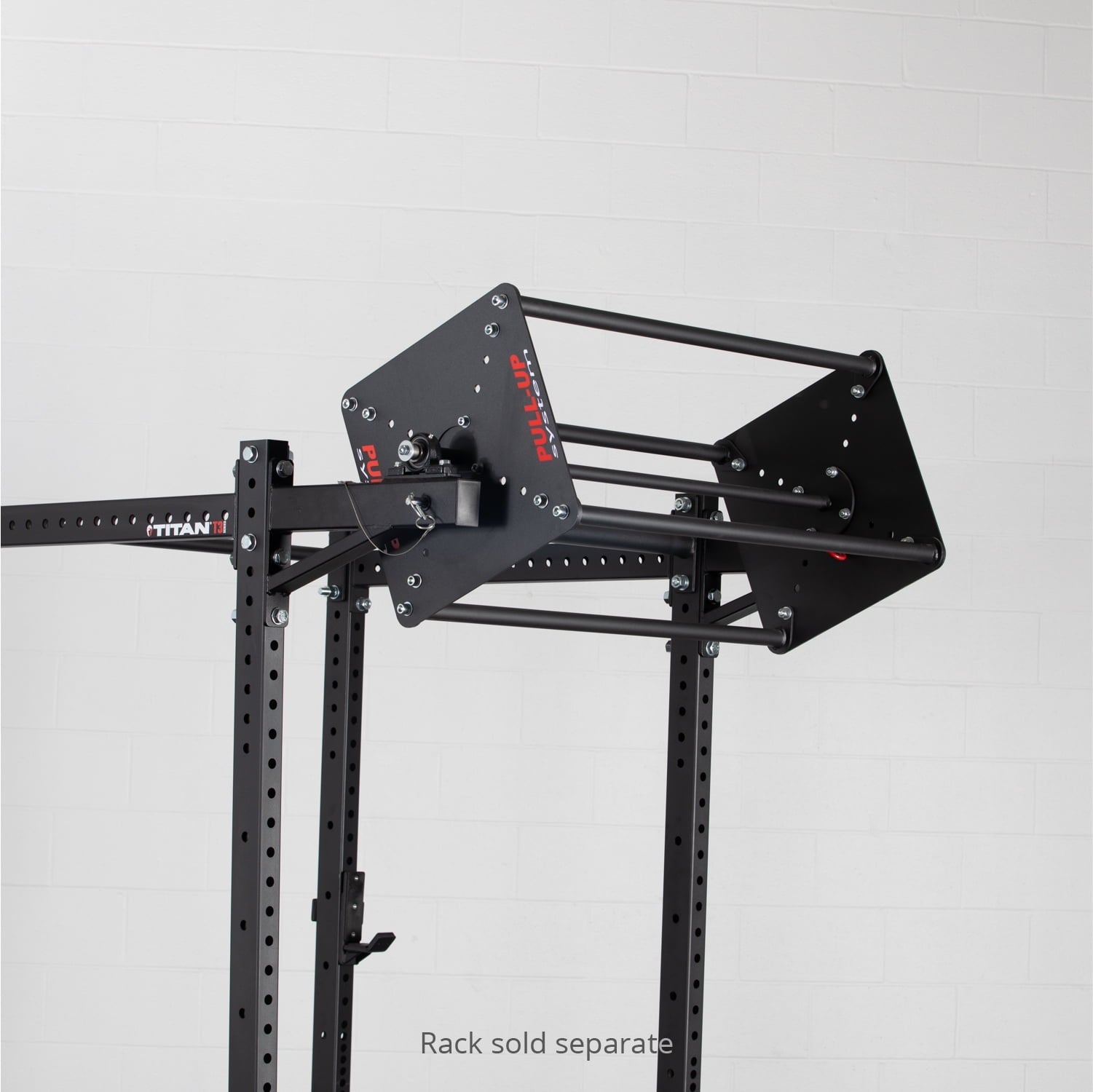 Titan Fitness T-3 and X-3 Series Rack-Mounted Revolving Pull-Up System 1.25” Pull-Up Bars