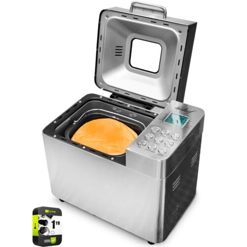 Deco Chef 2 LB Stainless Steel Bread Maker with Smart Cooking Programs+Warra<wbr/>nty