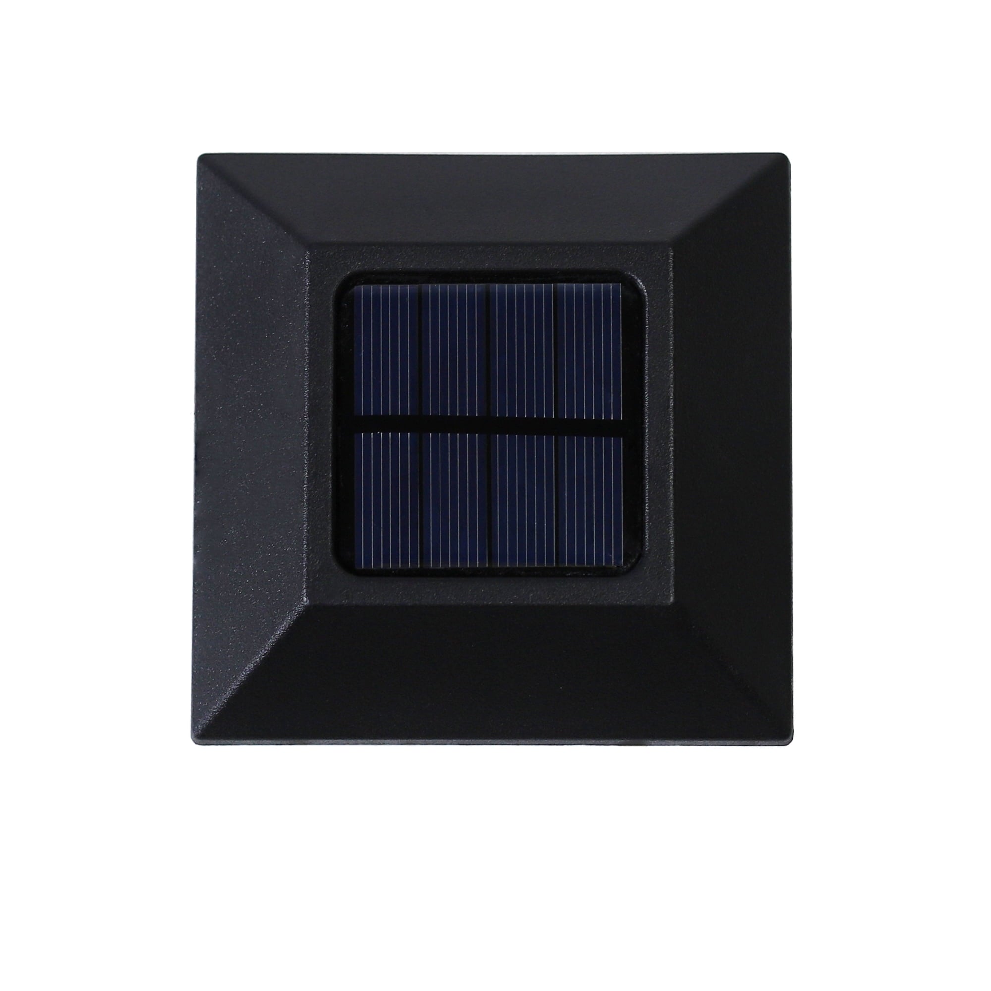 Mainstays Solar Powered Black Square LED Landscape Pathway Light with Plastic Lens, 8 Lumens (6 Count)