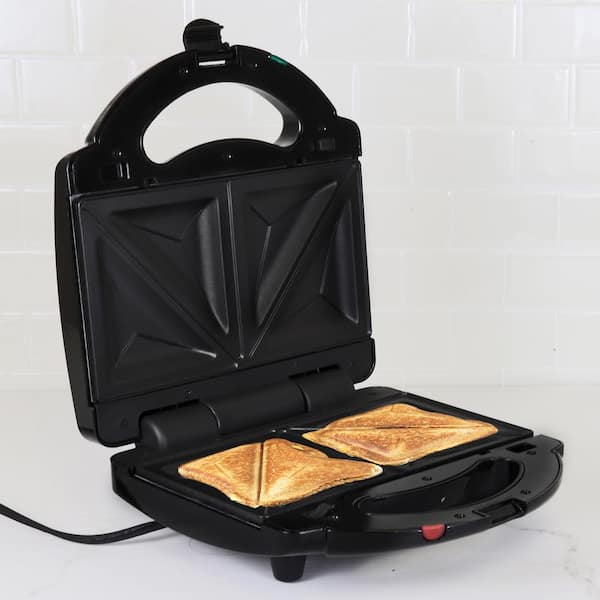 4-in-1 Waffle Iron, Grill, Sandwich Maker, Griddle with Interchangeable Non-Stick Plates