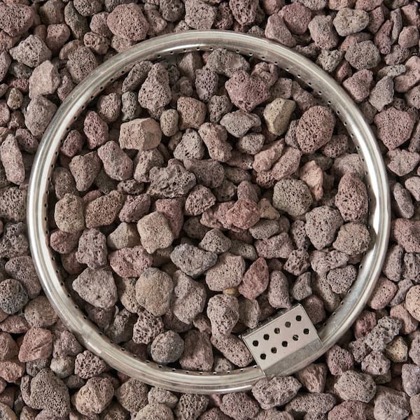 Mayfair Light Gray Square Stone Fire Pit (No Tank Holder)