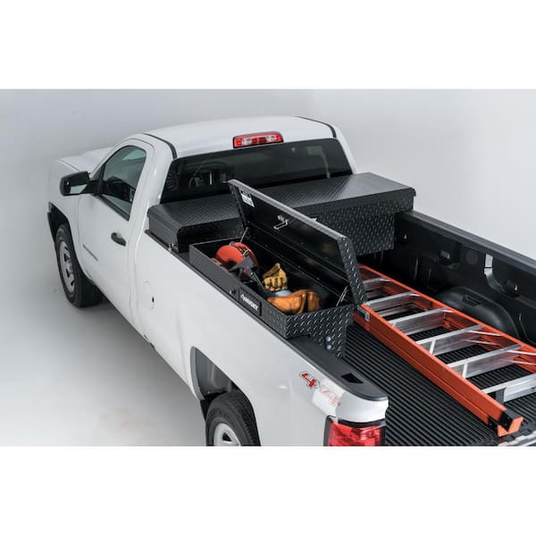 46.8 in. Matte Black Aluminum Lo-Side Side Mount Truck Tool Box