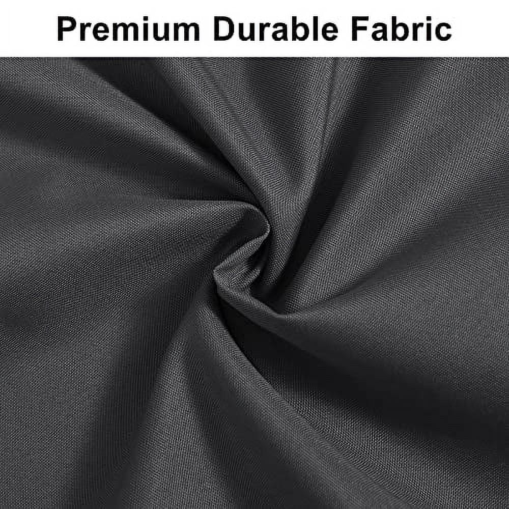 DWCN Room Darkening Grommet Window Curtains Blackout Drapes Total Sun Light Heat Blocking Noise Reducing Thermal Insulated 2 Panels for Living Room (Dark Grey,42