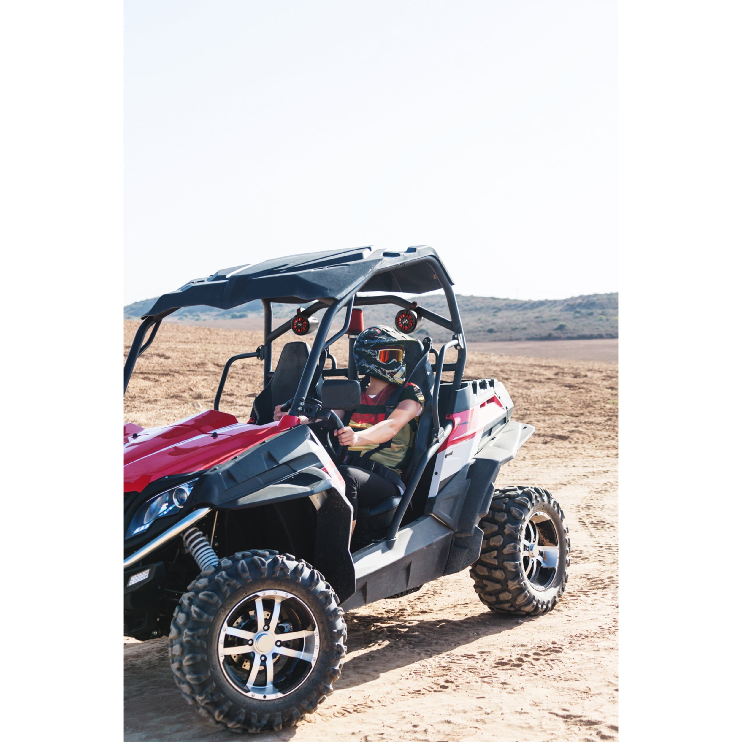 BOSS Audio Systems B40RGB ATV UTV Marine Weatherproof System - Amplified, 4 Inch Stereo Speakers, Full Range, 2 Way, Full Range Audio, Tweeters, Bluetooth, IPX5 Rated Weatherproof, Sold in Pairs