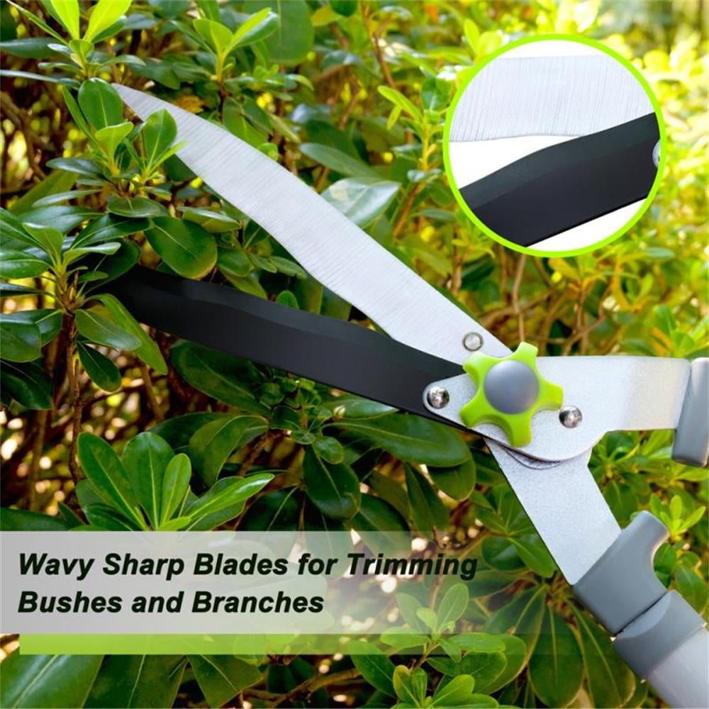 Hortem Hedge Clipper Shears for Gardening, Garden Shears for Trimming Borders, Boxwood, and Bushes