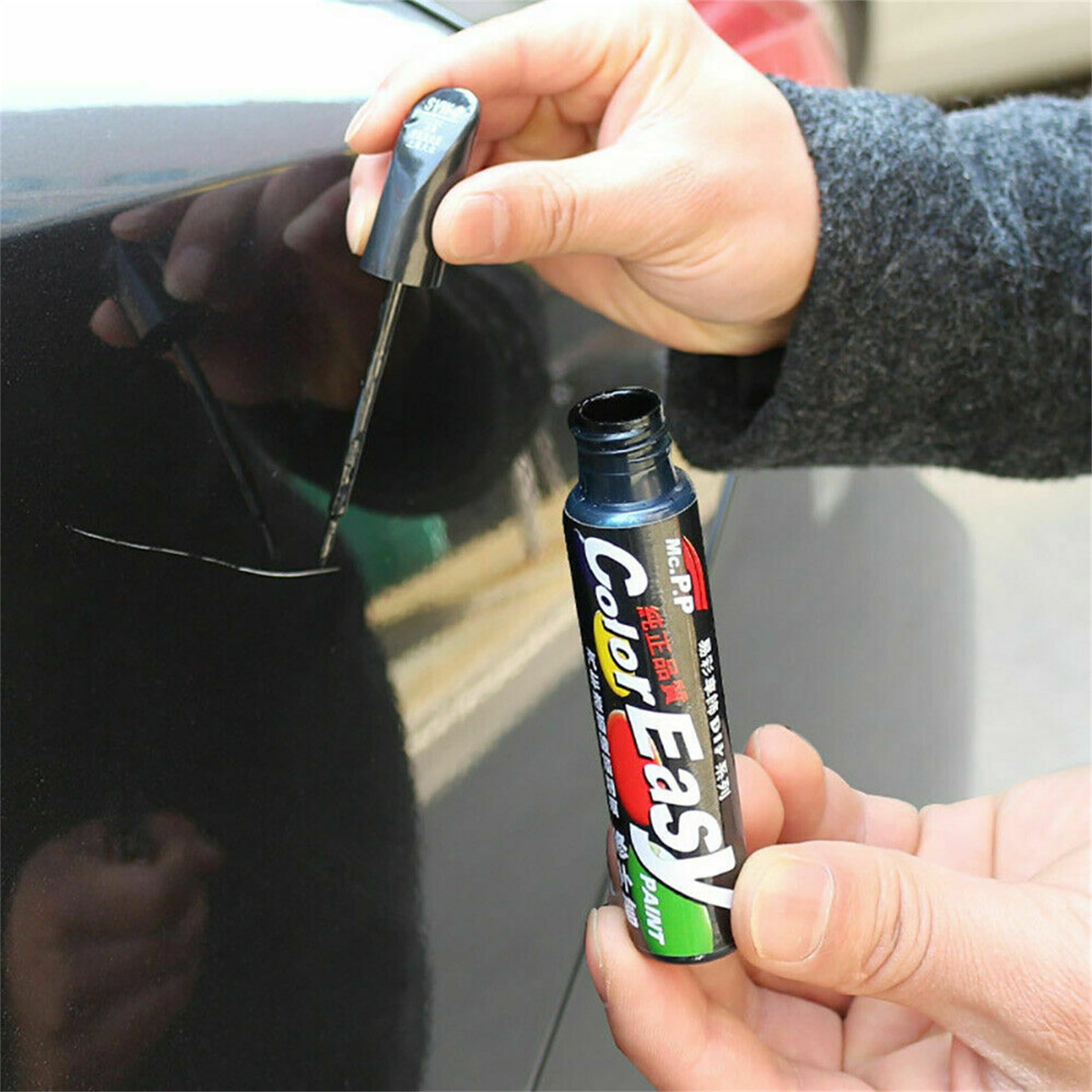 Professional DIY Car Scratch Remover Black Touch Up Pen Auto Paint Repair Pen
