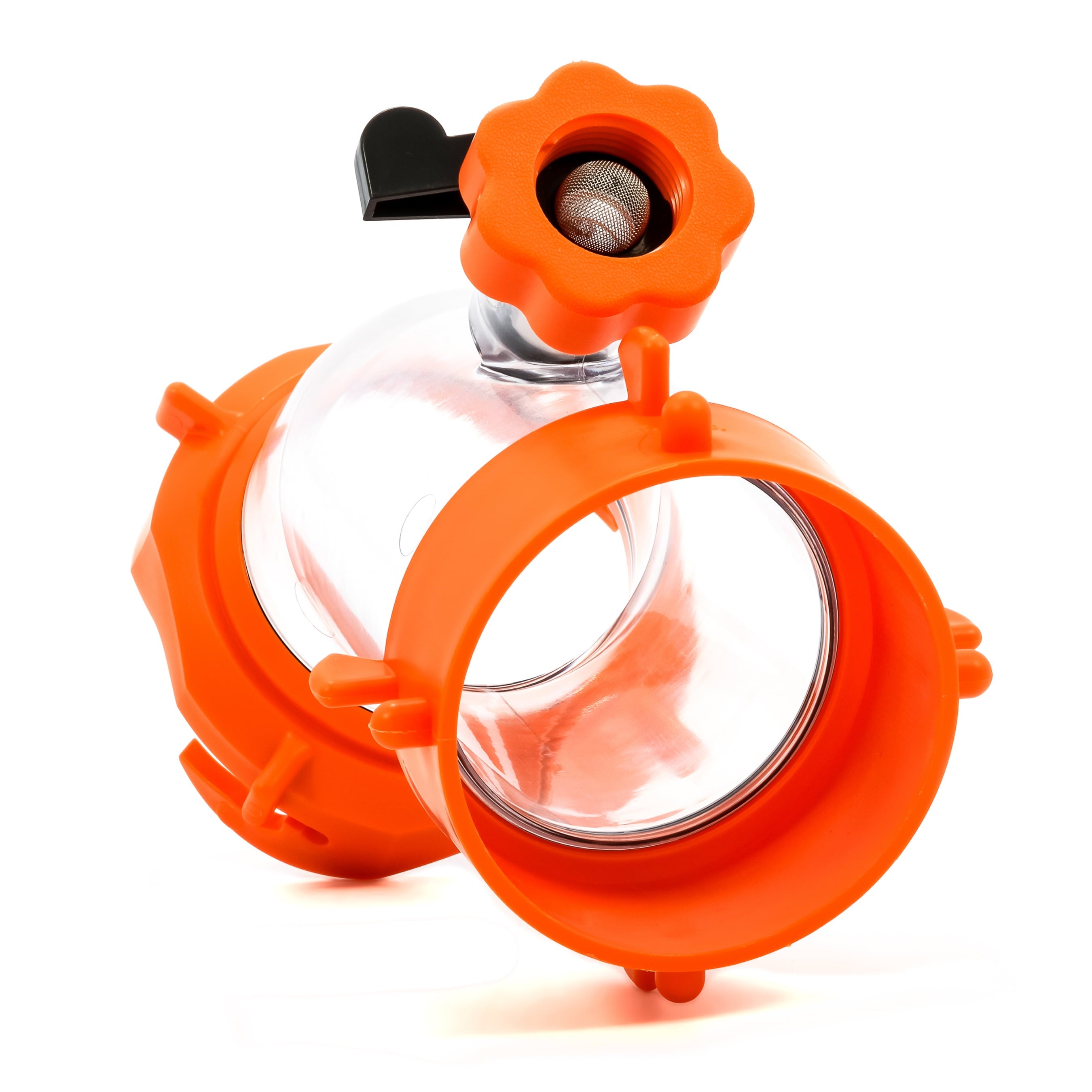 Camco Rhino Blaster RV Tank Rinser | Features a Transparent 45-Degree Angled Elbow to let Water Blast Directly into the Outlet and a Vacuum Breaker to Prevent Backflow into the Water Hose (39082)