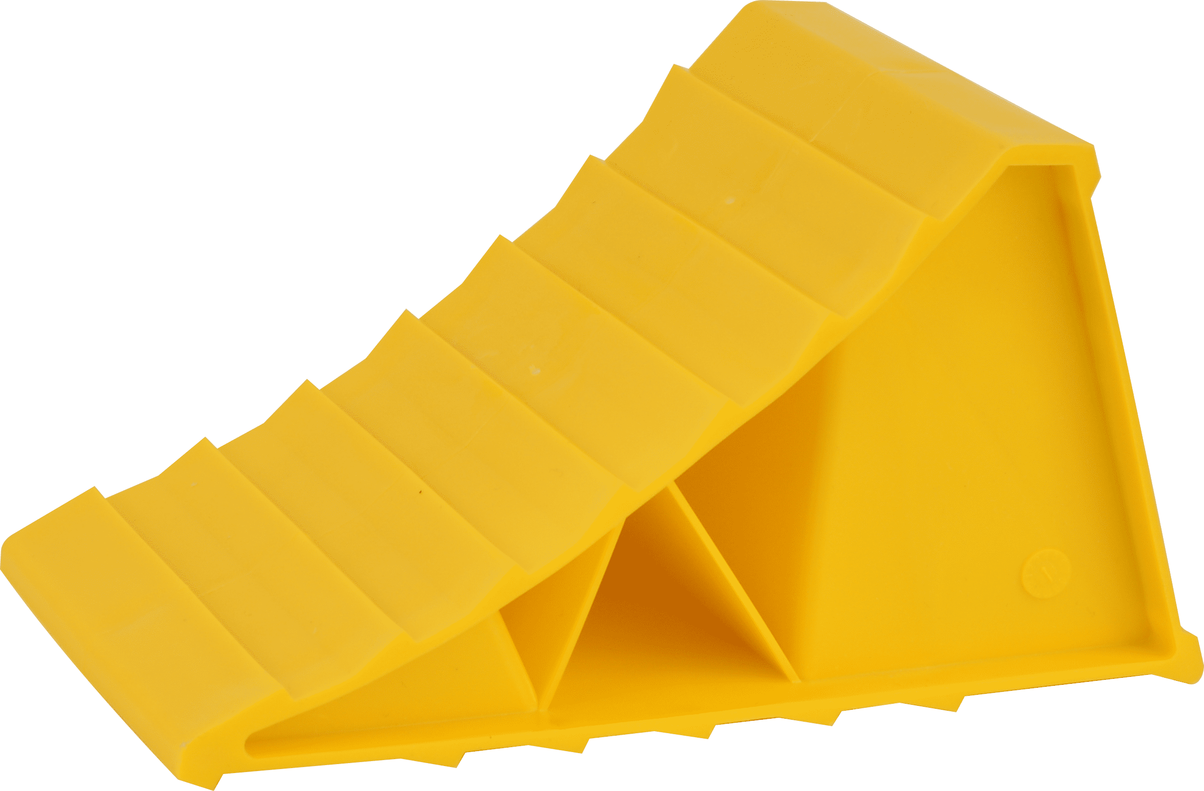 Hyper Tough Wheel Chock Heavy Duty Yellow Plastic