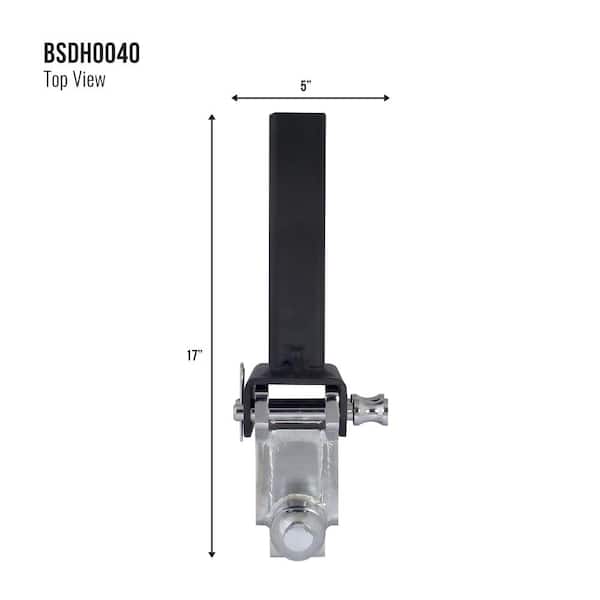 Blackout 0 in. -6 in. Drop 14000 lbs. Capacity Class V Hitch - Adjustable (Dual Reversible 2 in. Plus 2-5/16 in.)