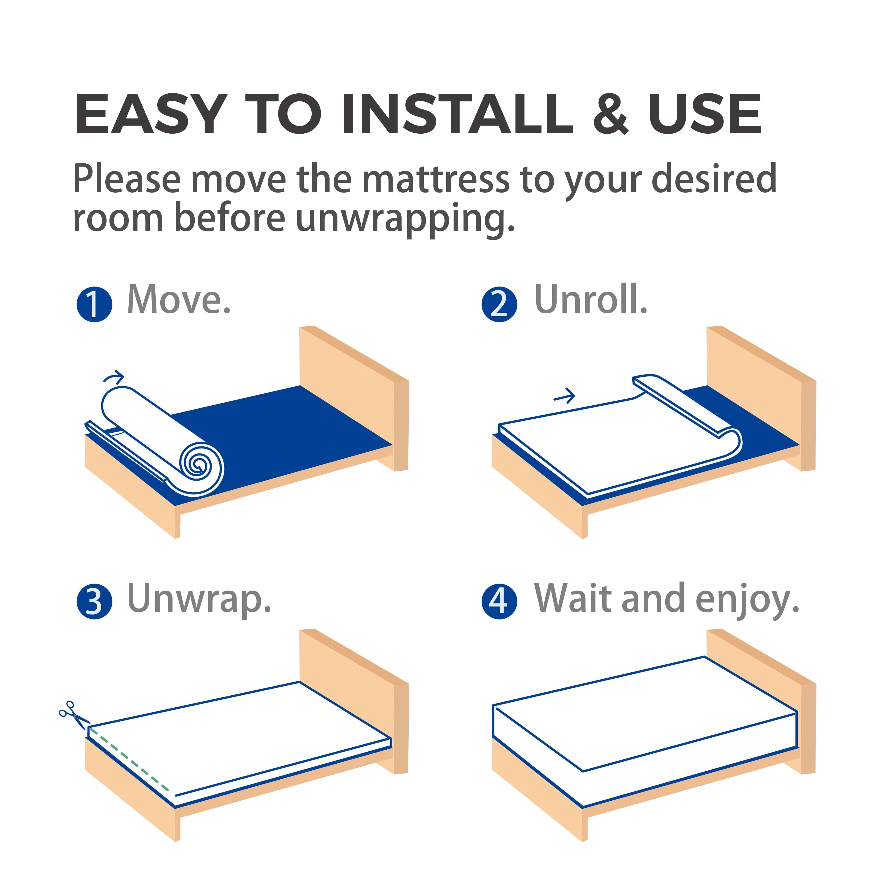 inch Bamboo Charcoal Memory Foam Hybrid Mattresse in a Box, Twin mattress
