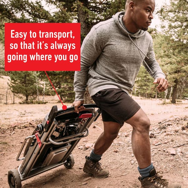 Traveler Portable Propane Gas Grill in Black