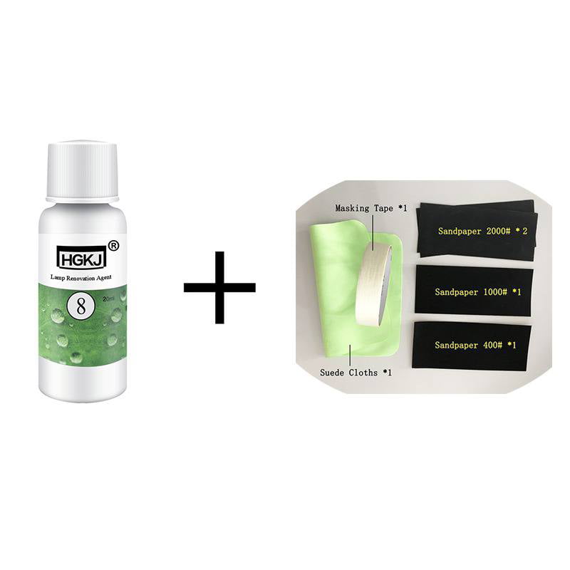 HGKJ-8 Car Lens Restoration Kit Headlight Brightening Headlight Repair 20ML