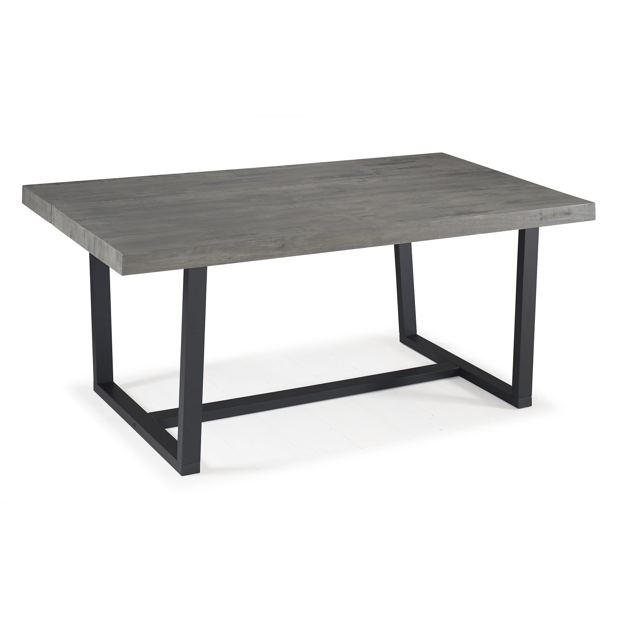 Woven Paths Rustic Farmhouse Solid Wood Dining Table, Grey