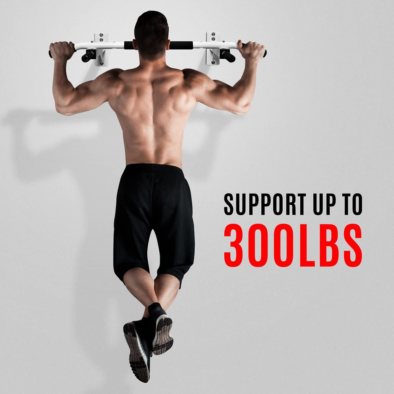 Yes4All Wall Mount Chin Up Bar - White